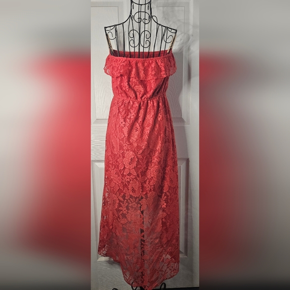 Trixxi Crochet-Lace High-Low Sundress - Picture 2 of 3